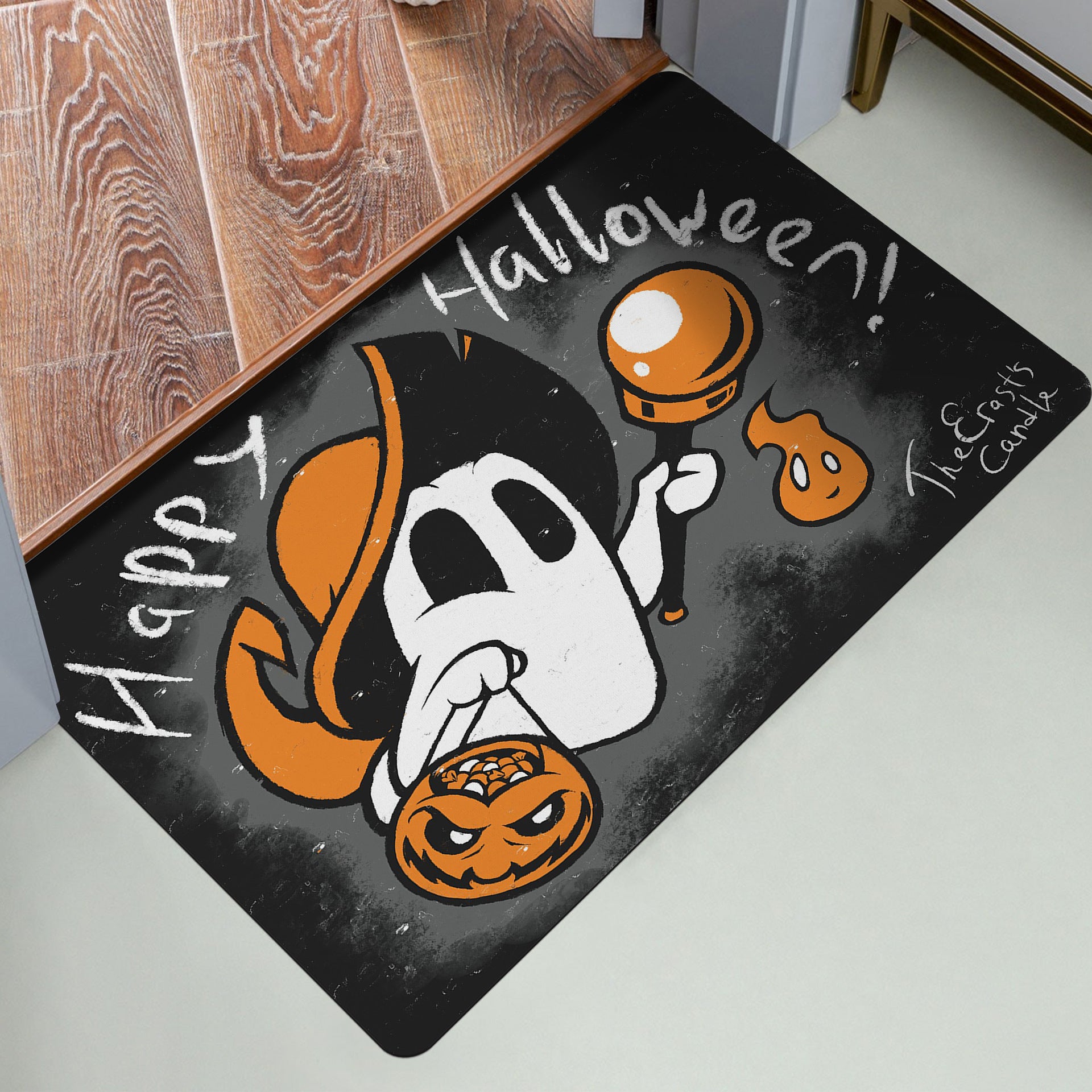 Halloween Q Version Ghost Kitchen Anti-slip Floor Mat