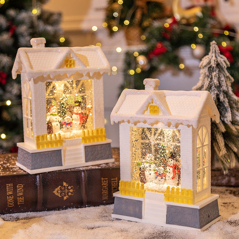 Christmas Decorations Music Box House Small Night Lamp Ornaments, Music Box House, Christmas Music Box, Christmas Decoration Items, Christmas Decoration Ornaments, Holiday Ornaments, Christmas Night Lamo