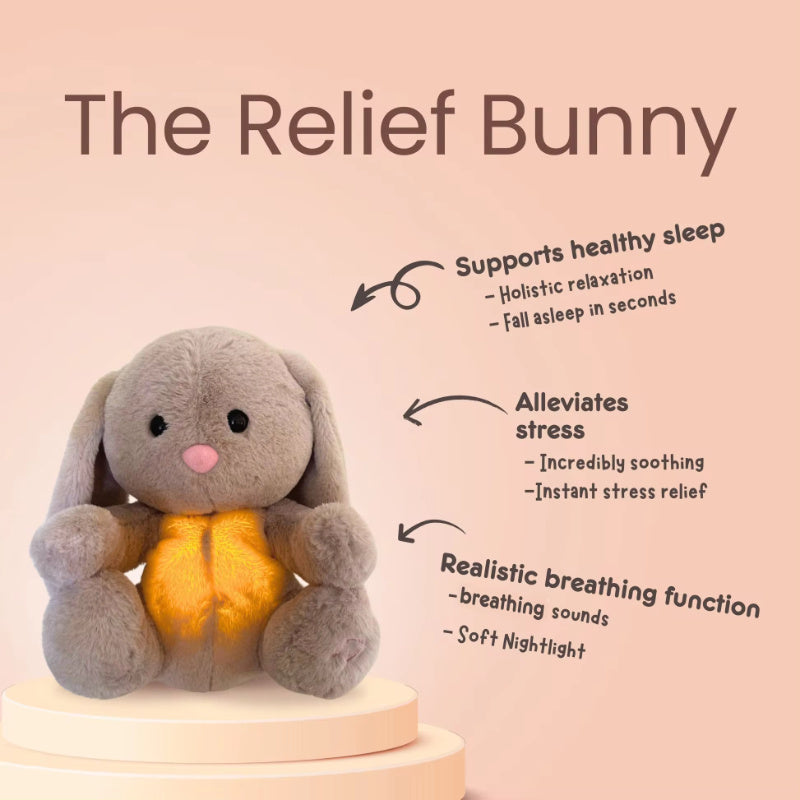 Breathing Rabbit Soothing Sensory Plush Toy With Relieve Anxiety Bunny Comforter Breathes For Newborn Conciliate Baby, stuffed animals, weighted stuffed animal, stuffed animal​, highland cow stuffed animal, Plush Toys, Soft Toys, Teddy Bear, plush​, plushies, Decognomes, Plush doll