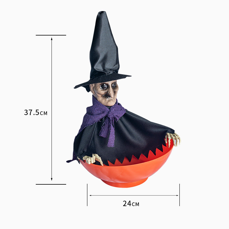 Halloween Electric Fruit Plate Ghost Party Layout Props