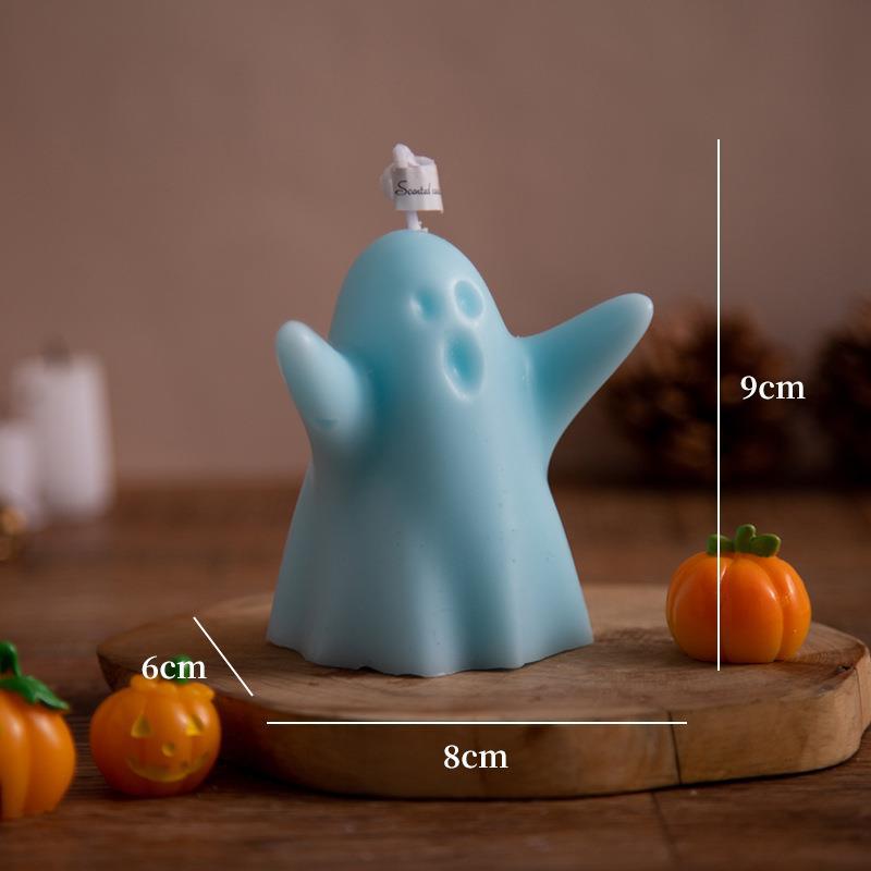 Halloween Little Ghost Aromatherapy Candle, Silicone candle molds, Christmas tree candle molds, Halloween pumpkin candle molds, Easter egg candle molds, Animal candle molds, Sea creature candle molds, Fruit candle molds, Geometric candle molds, Abstract candle molds, DIY candle making molds,