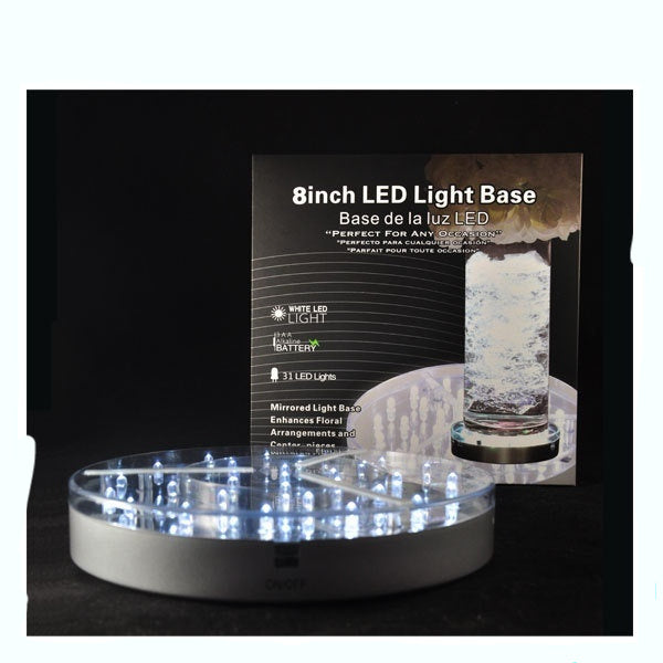 High-grade Silver Remote Control Full Color Battery Hookah The Lamp Disc