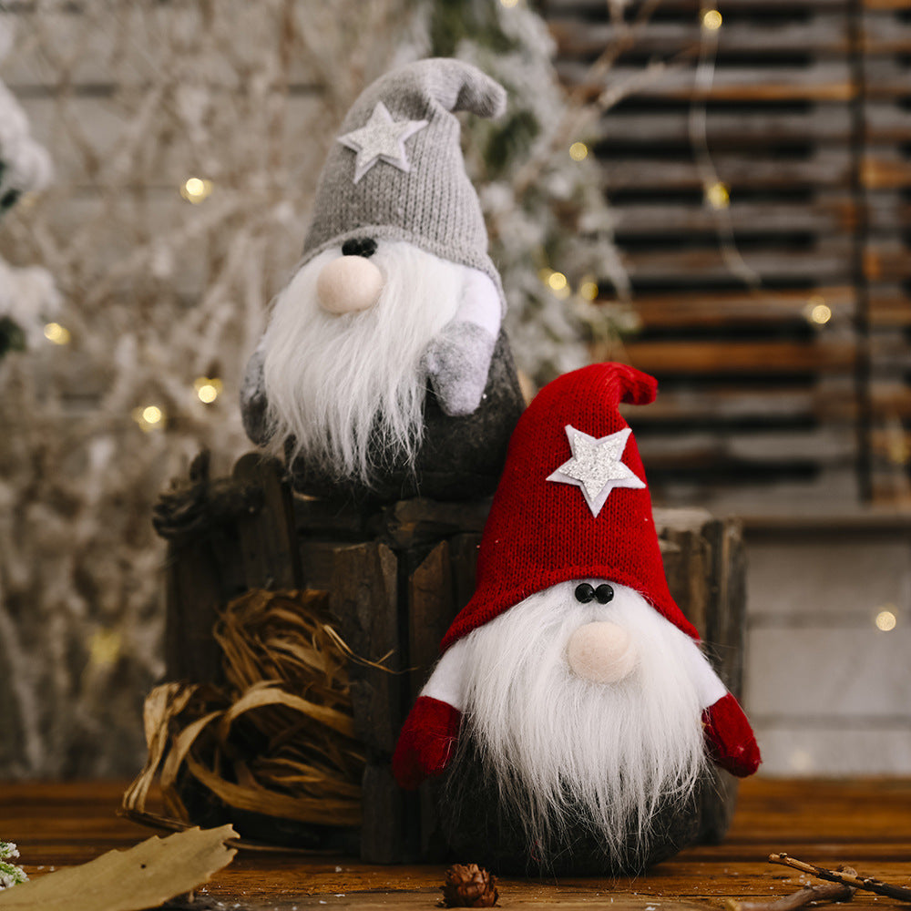 Christmas Decorations Five-pointed Star Forest Man Doll Ornaments