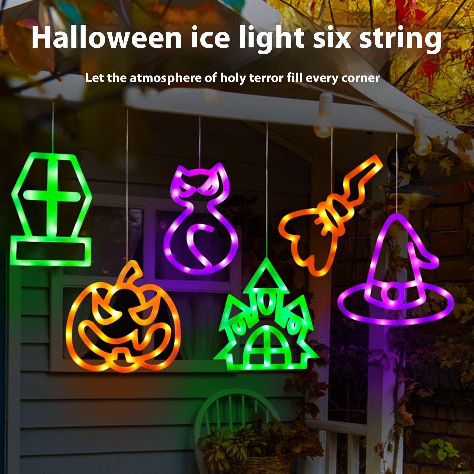 Halloween Decoration Ice Bar Hanging Light Led