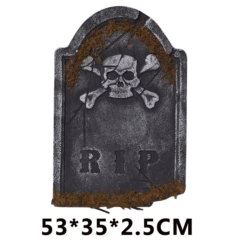 Halloween Ghost Festival Decoration Tombstone Haunted House Bar Set Foam Tombstone Decoration