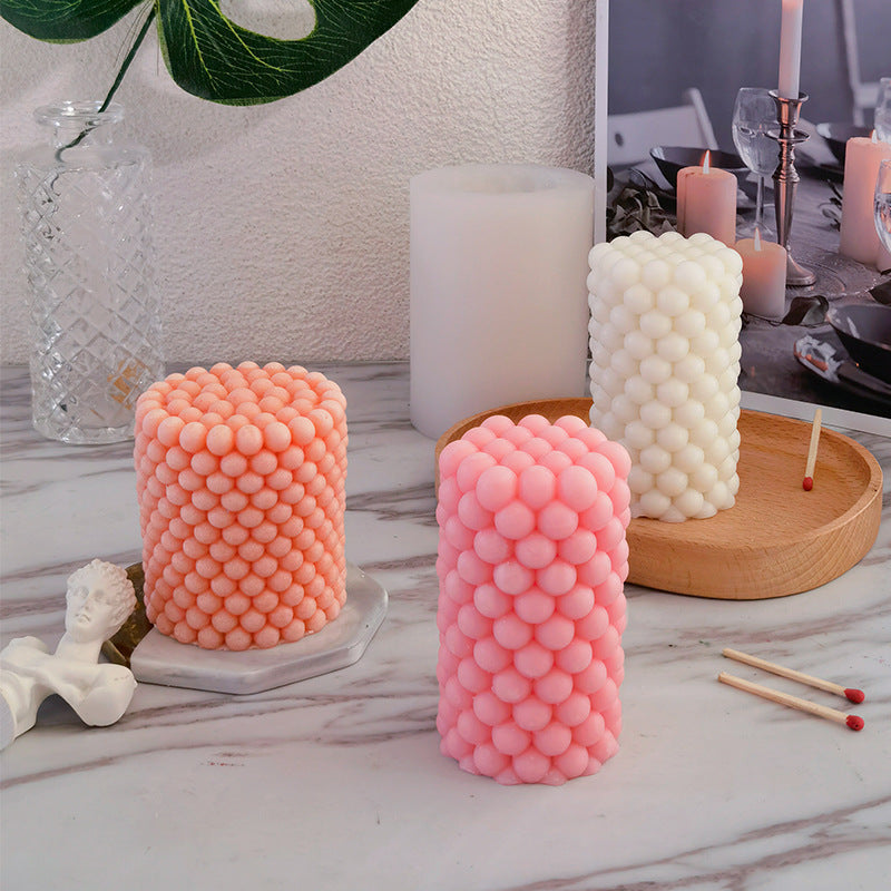 Cylindrical Aromatherapy Candle Silicone Mold