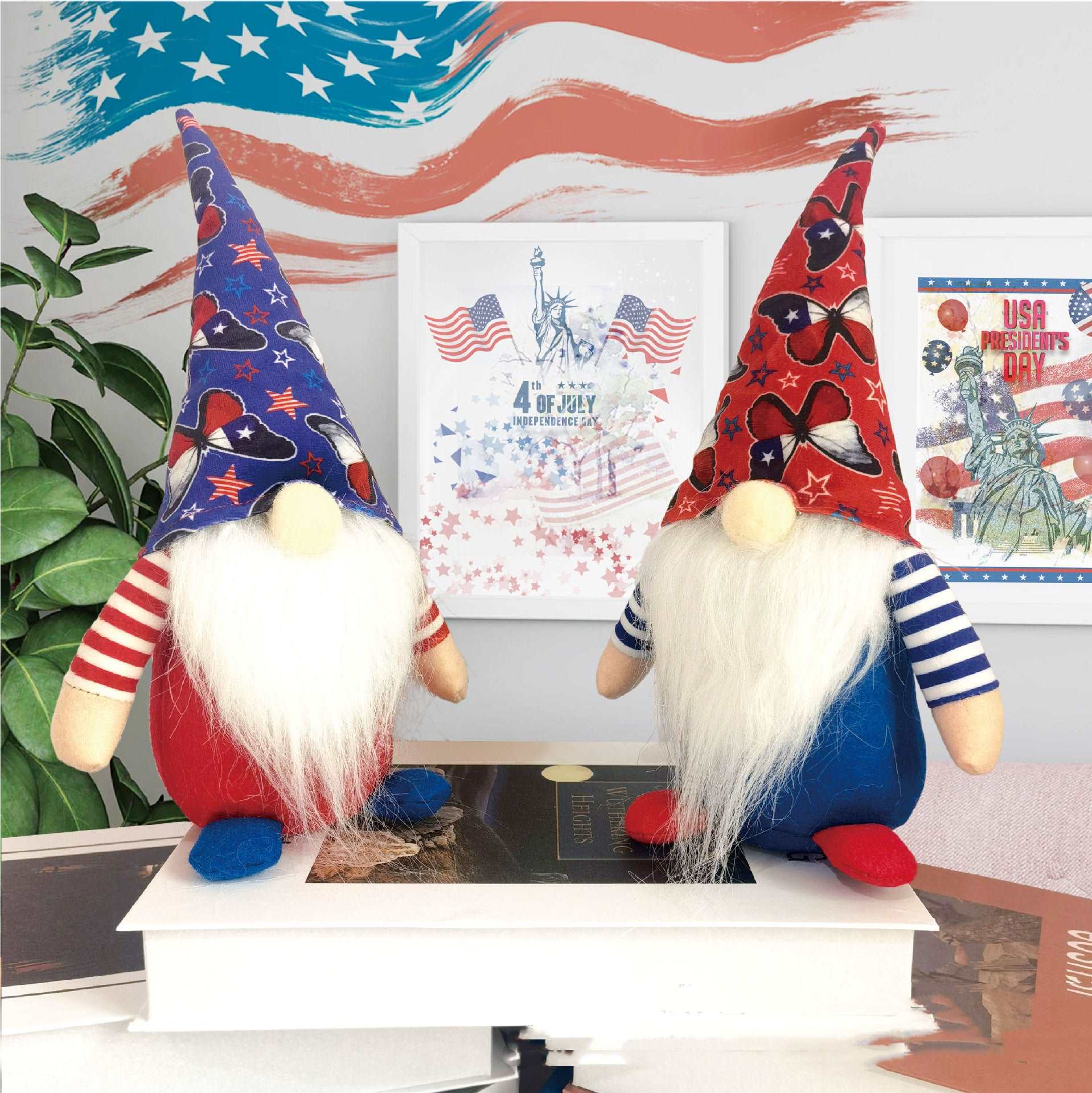 4th July Decoration Gnomes Independence Day Gnomes   Presidents Day Gnome,  Flag Day Gnome 4th of July Gnome Veterans Day Gnome Memorial Day Gnome Labor Day Gnome Decoration Gnomes Columbus Day Gnome