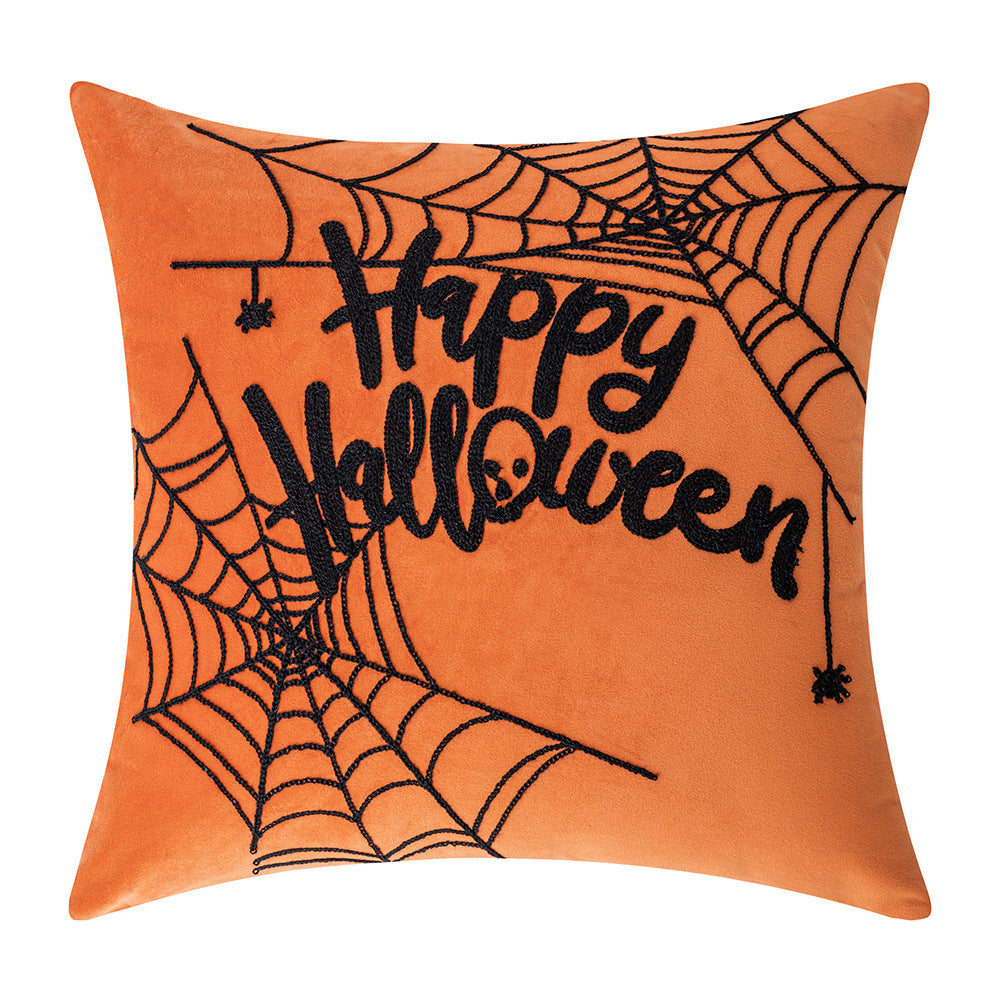 Halloween Embroidery Pillow Cover Home Living Room