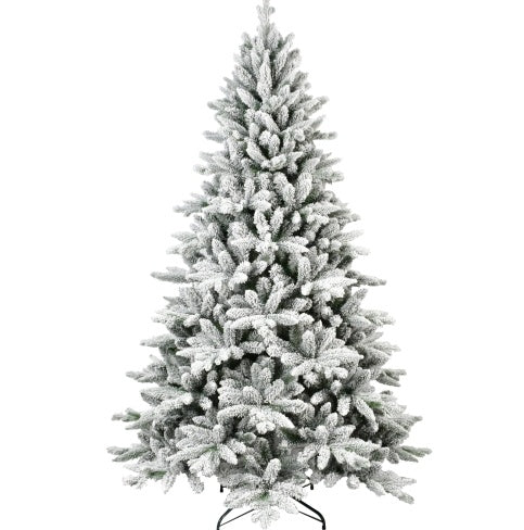 7FT PE & PVC Flocked Artificial Christmas Tree ,With 1514 Branch Tips And Metal Stand,Foldable Fake Tree With Realistic Snowy Foliage For, Christmas tree, Artificial Christmas tree, Real Christmas tree, Miniature Christmas tree, Tabletop Christmas tree, Pre-lit Christmas tree, Flocked Christmas tree, White Christmas tree, Black Christmas tree, Ceramic Christmas tree, Christmas tree topper, Christmas tree skirt, Christmas tree stand, Christmas tree storage bag, Christmas ornaments, Glass Christmas ornaments,