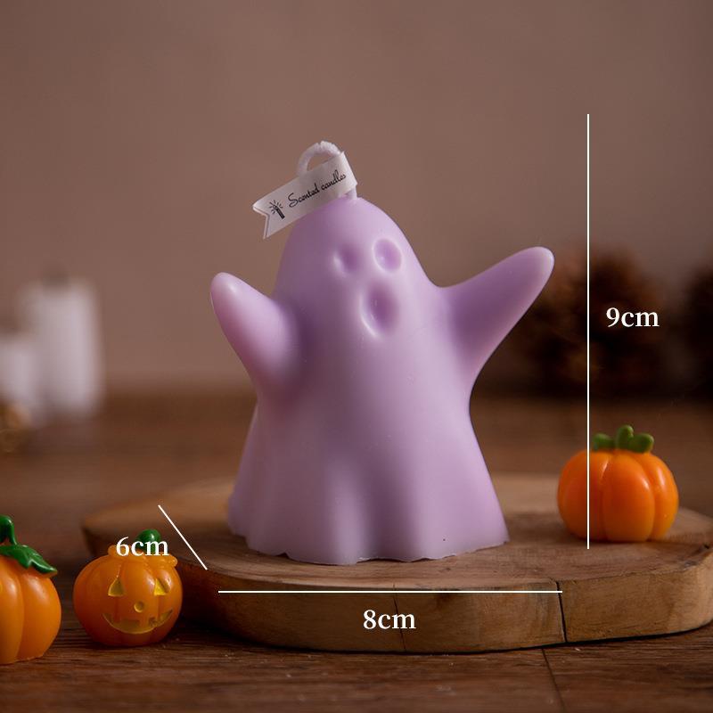 Halloween Little Ghost Aromatherapy Candle, Silicone candle molds, Christmas tree candle molds, Halloween pumpkin candle molds, Easter egg candle molds, Animal candle molds, Sea creature candle molds, Fruit candle molds, Geometric candle molds, Abstract candle molds, DIY candle making molds,