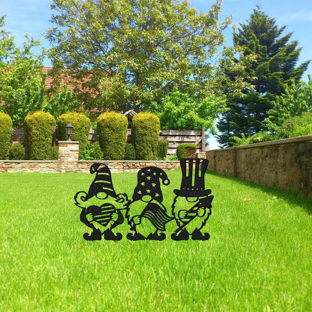 Iron Silhouette Garden Decoration Garden Metal Ornaments, Garden gnomes, Lawn gnomes, Outdoor gnomes, Yard gnomes, Ceramic gnomes, Concrete gnomes, Resin gnomes, Funny gnomes, Classic gnomes, Cute gnomes, Gnome statues, Decorative gnomes, Fantasy gnomes, Hand-painted gnomes, Whimsical gnomes, Gnome figurines, Novelty gnomes, Gnome with wheelbarrow, Gnome with mushroom, Gnome with lantern,
