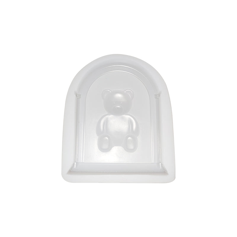 Teddy Bear Photo Frame Scented Candle Silicone Mold, Geometric candle molds, Abstract candle molds, DIY candle making molds, Aromatherapy candle decoration, Scented Candle, Silicone candle molds