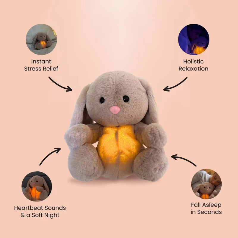 Breathing Rabbit Soothing Sensory Plush Toy With Relieve Anxiety Bunny Comforter Breathes For Newborn Conciliate Baby, stuffed animals, weighted stuffed animal, stuffed animal​, highland cow stuffed animal, Plush Toys, Soft Toys, Teddy Bear, plush​, plushies, Decognomes, Plush doll