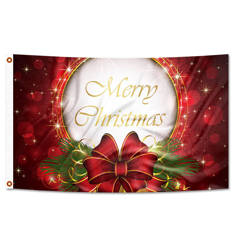 Christmas Party Decoration Festival Flag