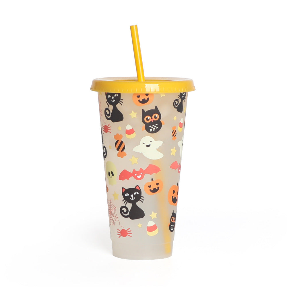 Halloween Creative Plastic Color Changing Luminous Cup