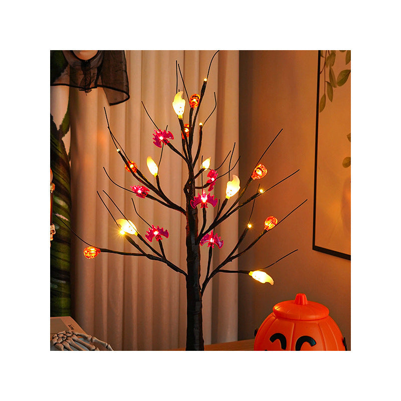 Halloween Ghost Festival Tree Light Party Creative Decoration, Pumpkin lanterns, Jack o Lanterns, Halloween Lights, Halloween Decoration Ornaments, Halloween inflatables, carved pumpkins, Halloween wreaths, Halloween Candles.