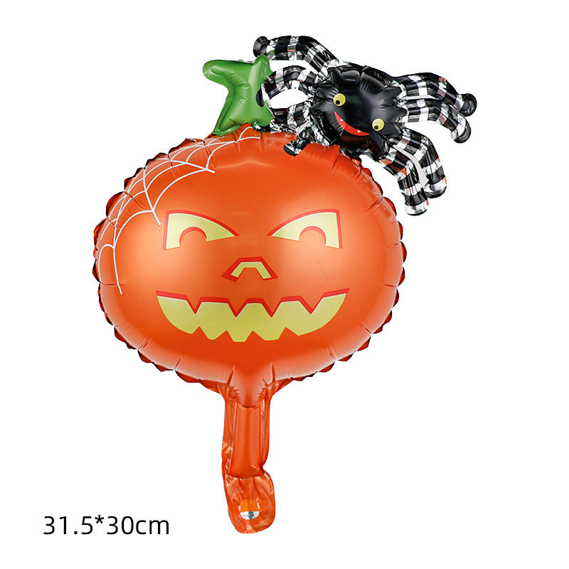 Halloween Decoration Arrangement Aluminum Film Balloons, Halloween decorations items, Halloween costumes, Halloween masks, Halloween props, Halloween animatronics, Halloween inflatables, Halloween lights, Halloween fog machines, Halloween spider webs, Halloween lanterns, Halloween banners, Halloween streamers, Halloween tableware, Halloween centerpieces, Halloween party favors, Halloween yard stakes, Halloween tombstones, Halloween candles, Halloween wreaths, Halloween garlands
