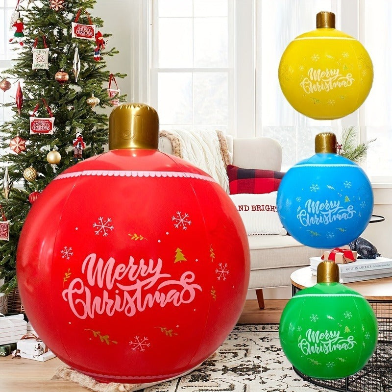 2 Piece Inflatable Christmas Balls Christmas Halloween Decorative Balls