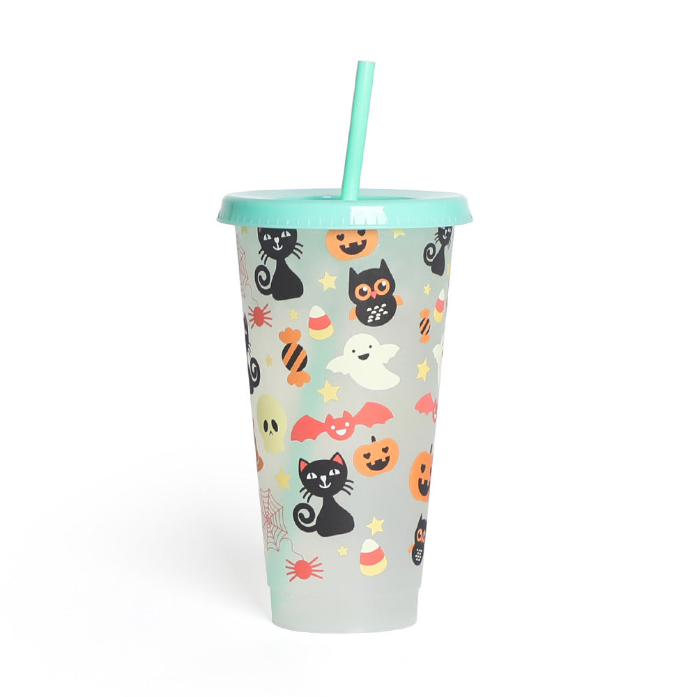 Halloween Creative Plastic Color Changing Luminous Cup