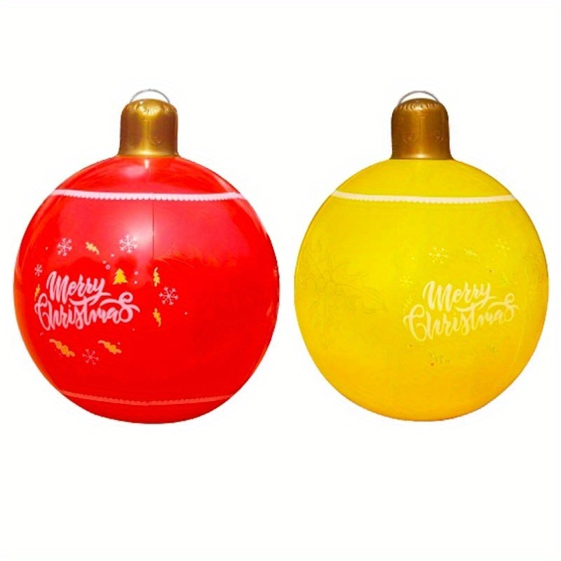 2 Piece Inflatable Christmas Balls Christmas Halloween Decorative Balls