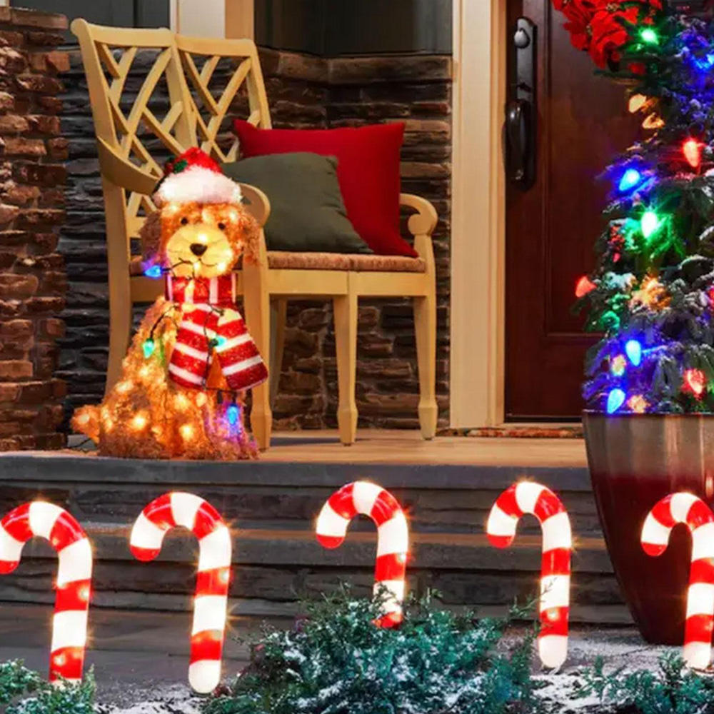 Christmas Outdoor Garden Acrylic Lighting Chain Dog Floor Outlet Decorations
