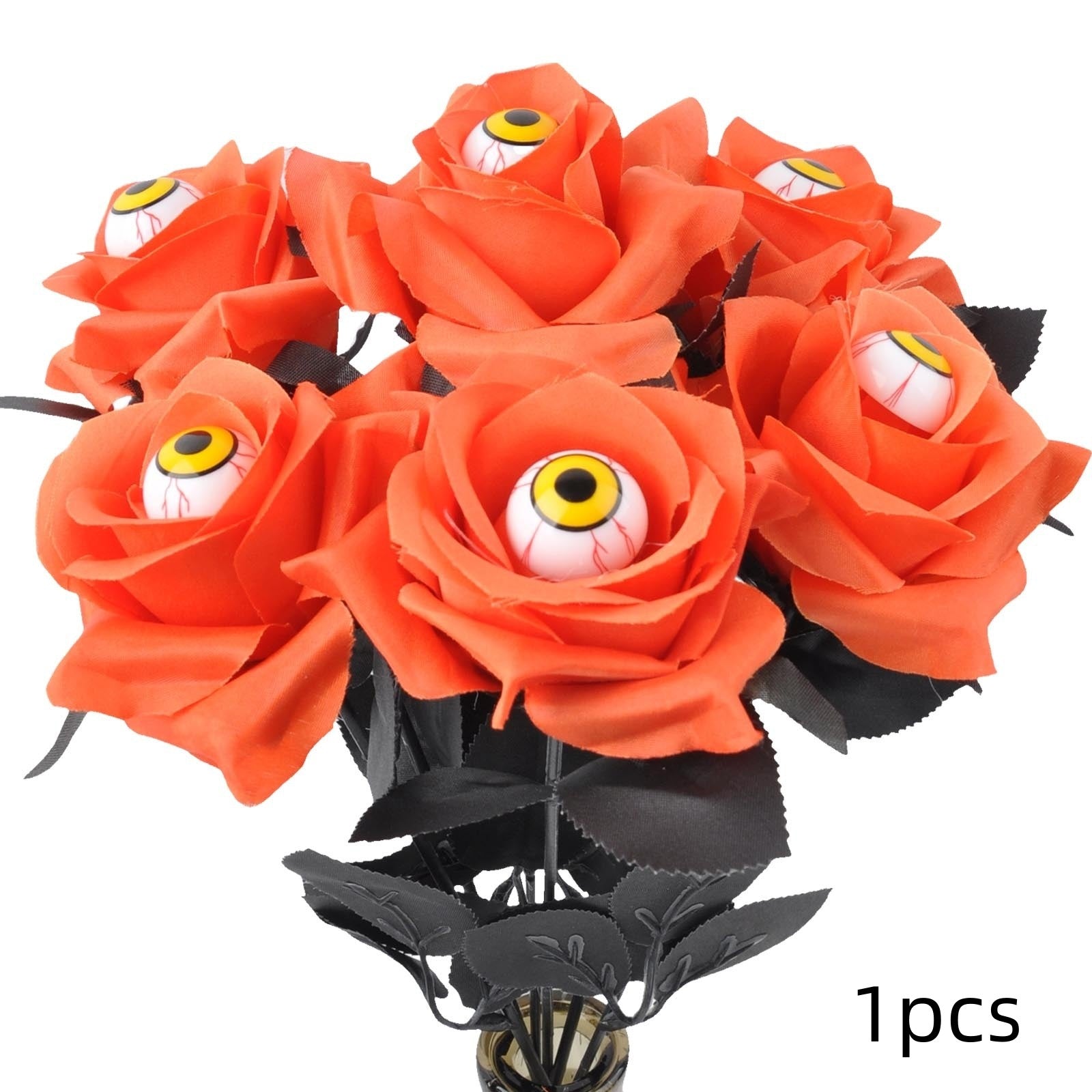 Halloween Devil's Eye Black Rose Twig Cutting Holiday Party Decoration