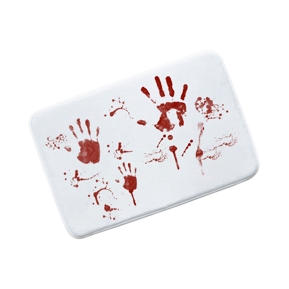 Halloween Blood Footprints Bathroom Water-absorbing Non-slip Mat, Halloween decorations items, Halloween costumes, Halloween masks, Halloween props, Halloween animatronics, Halloween inflatables, Halloween lights, Halloween fog machines, Halloween spider webs, Halloween lanterns, Halloween banners, Halloween streamers, Halloween tableware, Halloween centerpieces, Halloween party favors, Halloween yard stakes, Halloween tombstones, Halloween candles, Halloween wreaths, Halloween garlands
