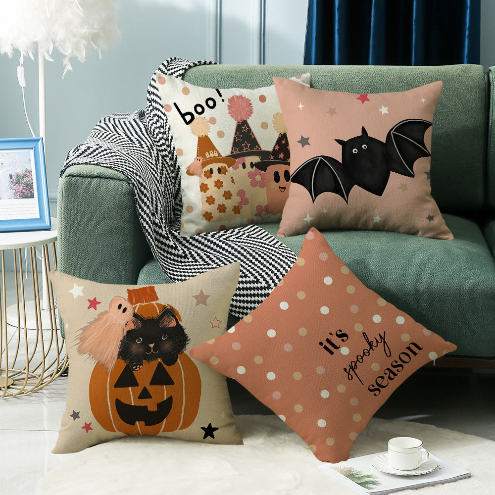 Halloween Pillow Cover Living Room Pumpkin Printing