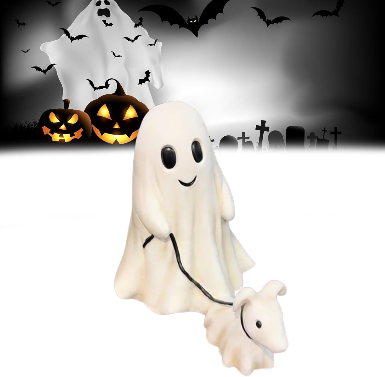 Halloween Little Ghost Dog Walking Decoration Creative Home Decoration