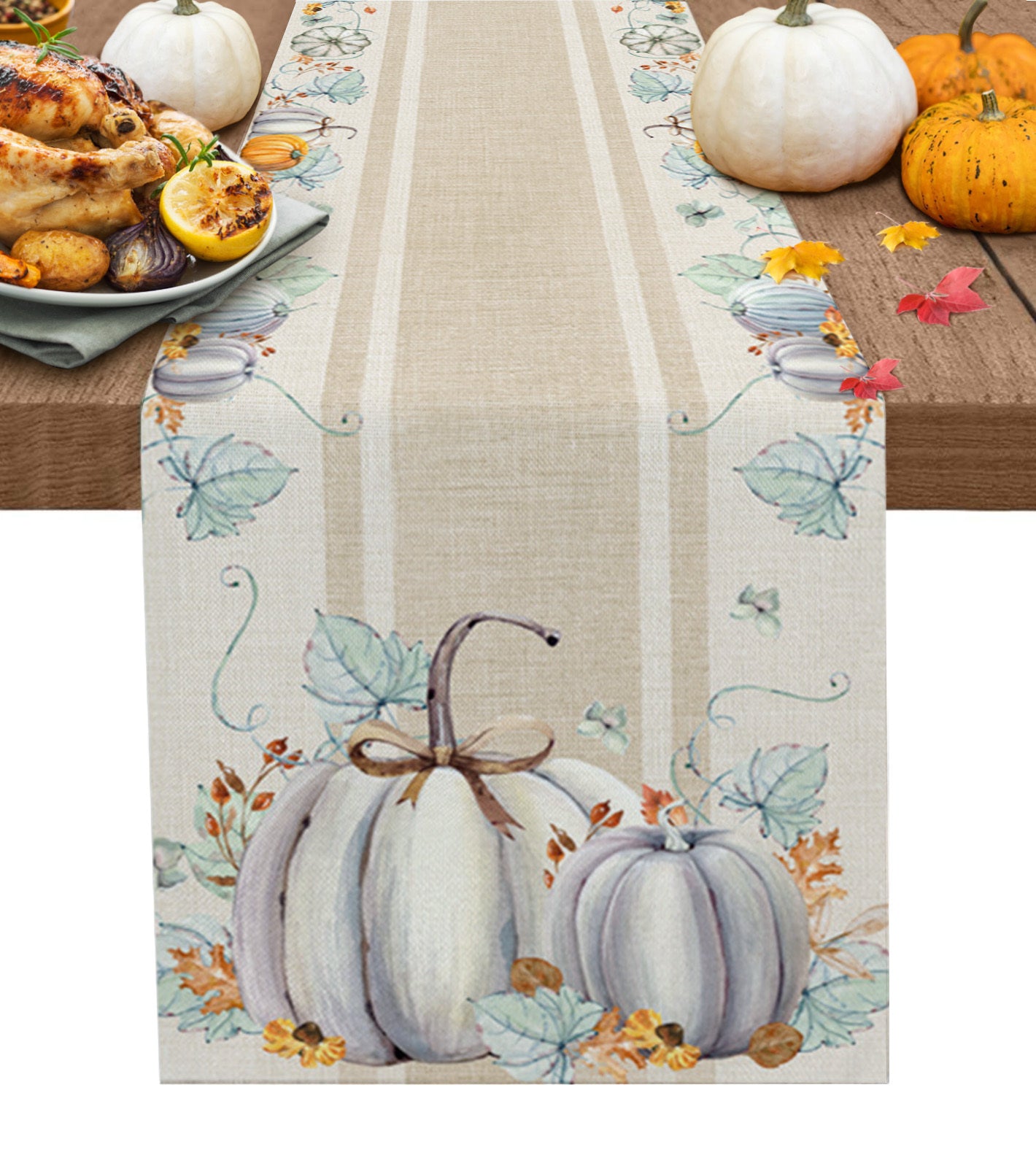 Home Fashion Waterproof Striped Printed Tablecloth