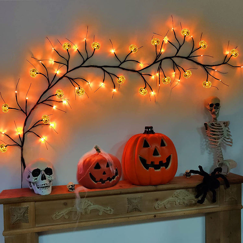 Halloween LED Willow Vine String Light Cool Cartoon Bat Pumpkin Decoration For Indoor Outdoor Party House Decor, Halloween decorations items, Halloween masks, Halloween props, Halloween animatronics, Halloween inflatables, Halloween lights, Halloween fog machines, Halloween spider webs, Halloween lanterns, Halloween banners, Halloween streamers, Halloween tableware, Halloween centerpieces, Halloween party favors, Halloween candles, Halloween wreaths, Halloween garlands
