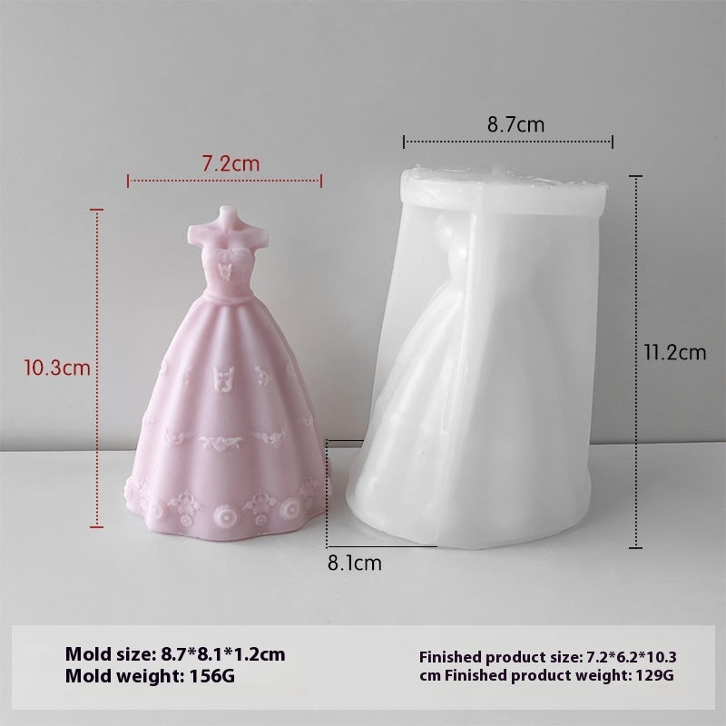 A Variety Of 3D Stereo Wedding Dress Mold DIY