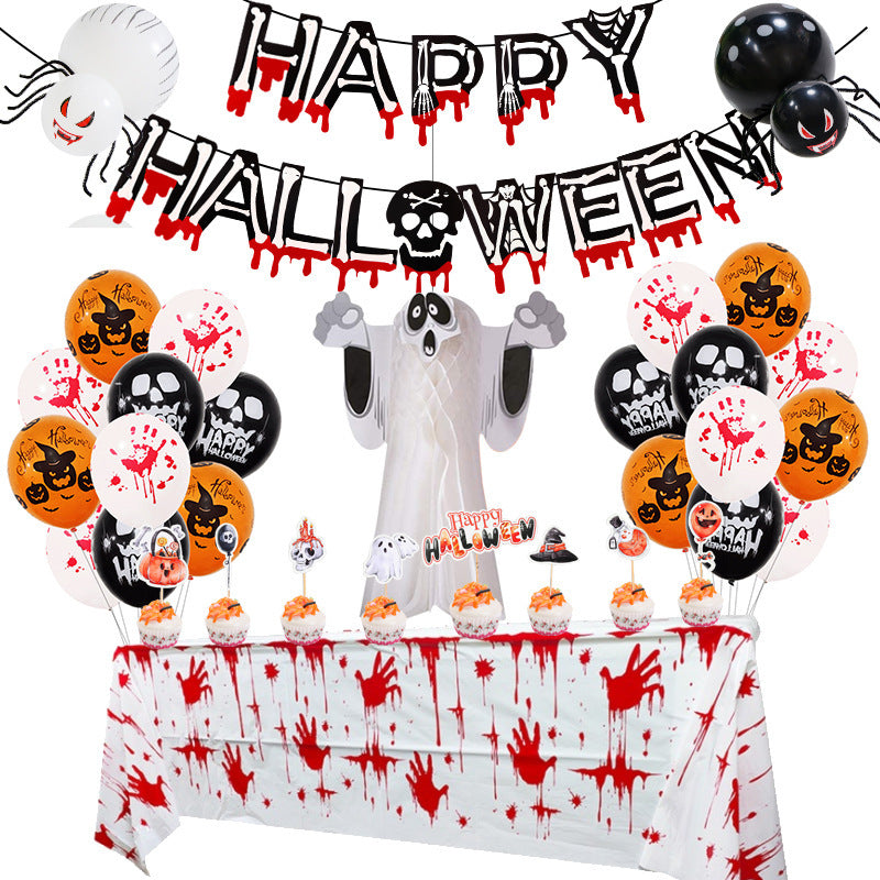 Halloween Balloon Set Blood Color Banner Ghost Package Ghost Festival Party Decoration, Halloween Banjo Skeleton Decoration, Halloween decorations items, Halloween costumes, Halloween masks, Halloween props, Halloween animatronics, Halloween inflatables, Halloween lights, Halloween fog machines, Halloween spider webs, Halloween lanterns, Halloween banners, Halloween streamers, Halloween tableware, Halloween centerpieces, Halloween party favors, Halloween yard stakes, Halloween tombstones, Halloween candles,