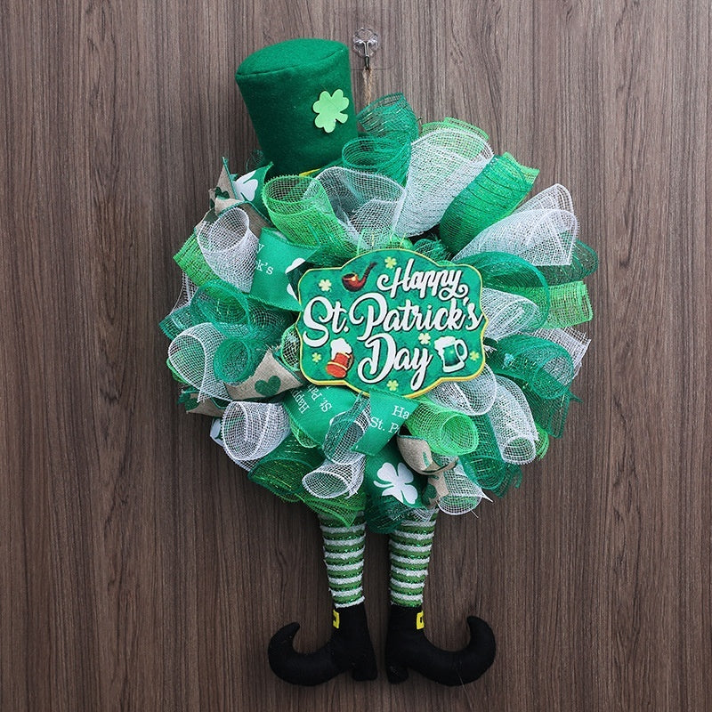 Garland Ornaments Irish Festival Holiday Scene Decorations Faceless Doll Door Hanging, St. Patrick's Day decorations, Shamrock decorations, Leprechaun decorations, Pot of gold decorations, St. Patrick's Day wreaths, St. Patrick's Day garlands, St. Patrick's Day centerpieces, St. Patrick's Day table runners, St. Patrick's Day tablecloths, St. Patrick's Day banners St. Patrick's Day door wreaths, 