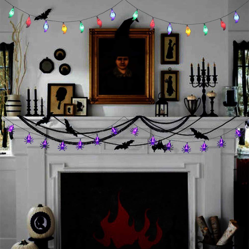 Halloween Decoration Lights Bat String Lights For Garden Gate Yard Halloween Christmas Decoration, Halloween decorations items, Halloween masks, Halloween props, Halloween animatronics, Halloween inflatables, Halloween lights, Halloween fog machines, Halloween spider webs, Halloween lanterns, Halloween banners, Halloween streamers, Halloween tableware, Halloween centerpieces, Halloween party favors, Halloween yard stakes, Halloween tombstones, Halloween candles, Halloween wreaths, Halloween garlands
