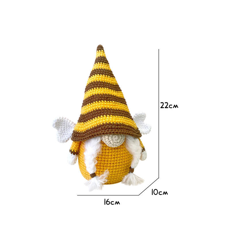 Knitted Plush Sunflower Faceless Doll Beard Old Man, Bee gnomes, Beekeeper gnomes, Honey gnomes, Bumblebee gnomes, Beehive gnomes, Pollen gnomes, Garden gnomes, Spring gnomes, Flower gnomes, Nature gnomes, Decorative gnomes, Rustic gnomes, Festive gnomes, Yellow and black gnomes, Bee-friendly gnomes, Happy bees gnomes,
