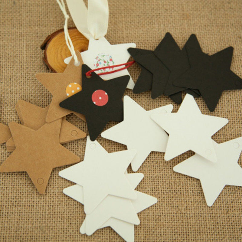 Five-pointed Star Tag Christmas Wedding Small Label