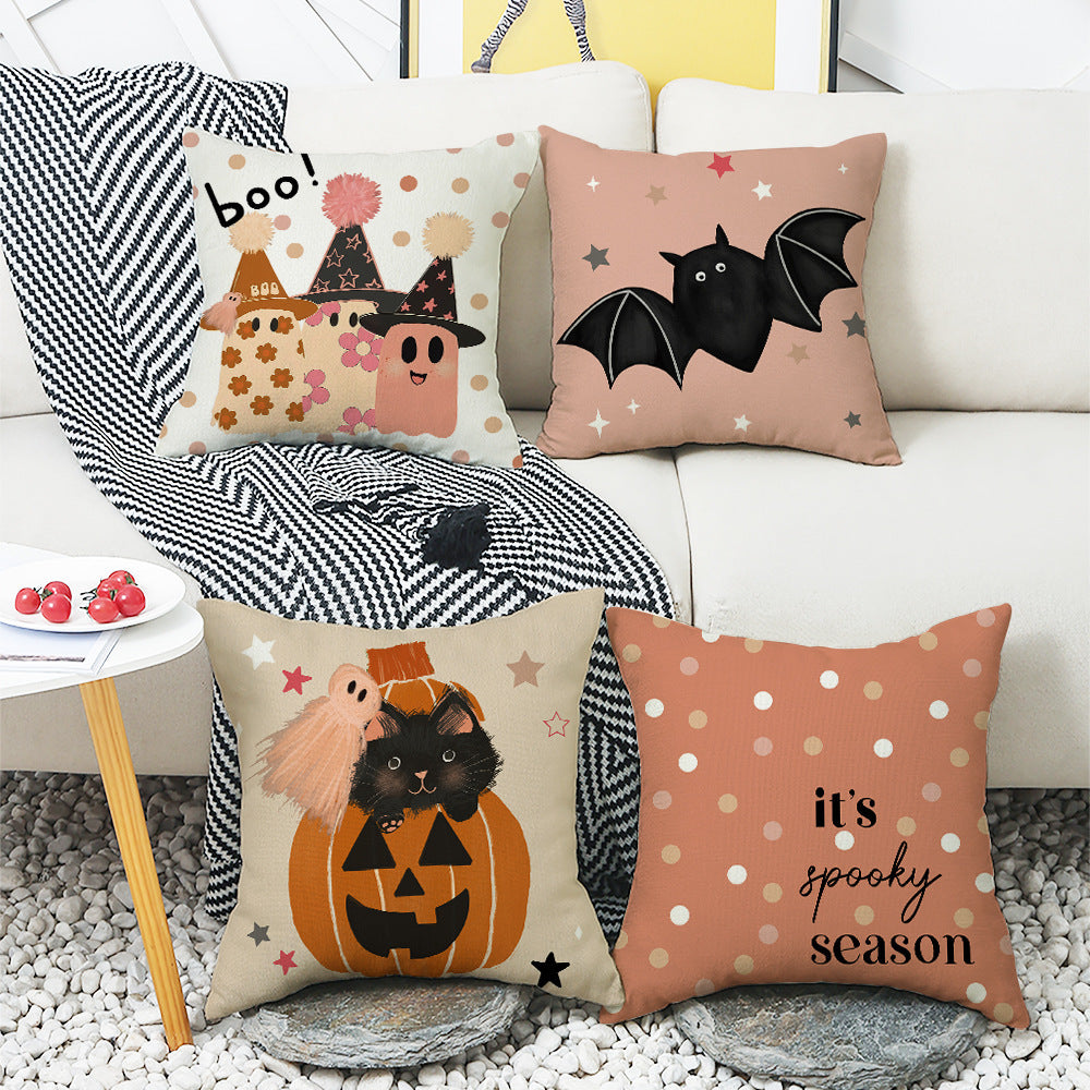 Halloween Pillow Cover Living Room Pumpkin Printing