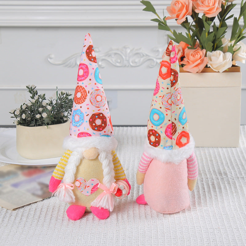 Christmas Decorations Donut Doll Pointed Hat Dwarf