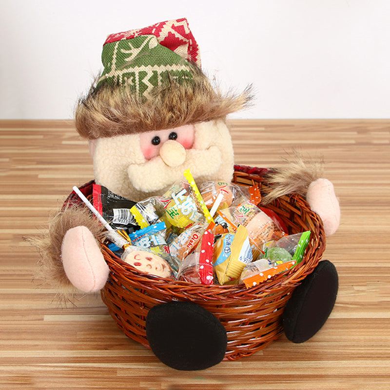 Christmas Decorations New Christmas Candy Basket Christmas Tabletop Ornaments Children's Candy Decorations