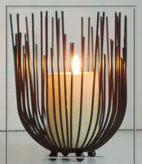 Wrought Iron Candle Holder 2 Piece Wall Hanging Ornaments