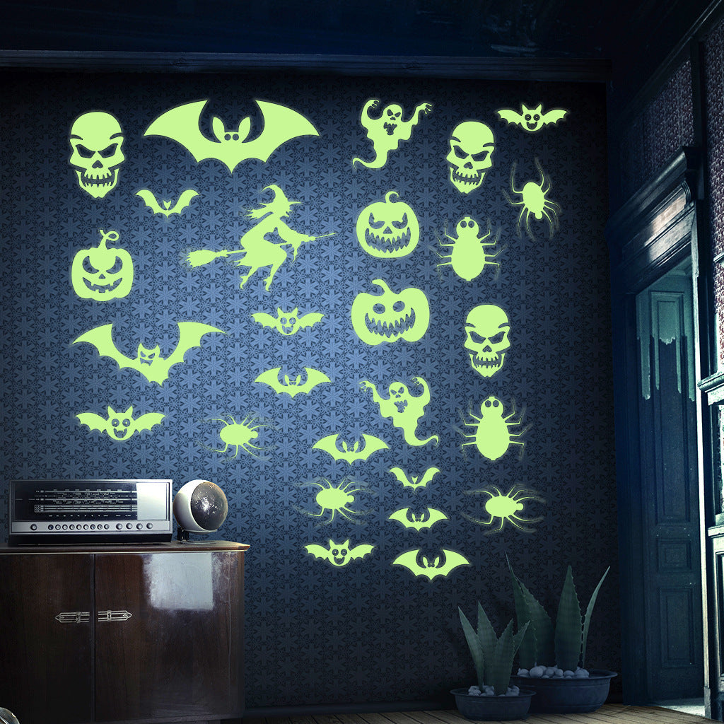 Halloween Green Fluorescent Wall Sticker