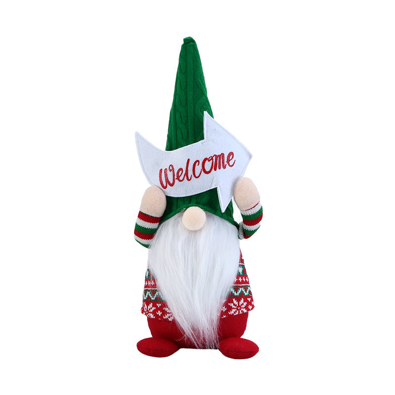 Rudolf Faceless Doll Christmas Decorations