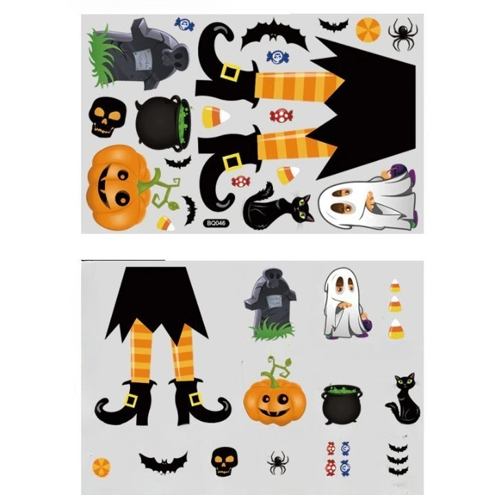 Halloween Glass Show Window Scene Layout Ghost Zombie Pumpkin Spider Static Window Stickers Halloween Party Decoration, Halloween decorations items, Halloween props, Halloween animatronics, Halloween inflatables, Halloween lights, Halloween fog machines, Halloween spider webs, Halloween lanterns, Halloween banners, Halloween streamers, Halloween tableware, Halloween centerpieces, Halloween party favors, Halloween yard stakes, Halloween tombstones, Halloween candles, Halloween wreaths, Halloween garlands
