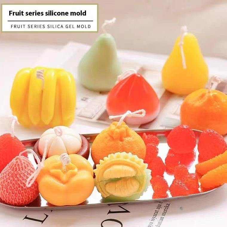 Variety Of Fruit Cake Candle Diy Silicone Mold