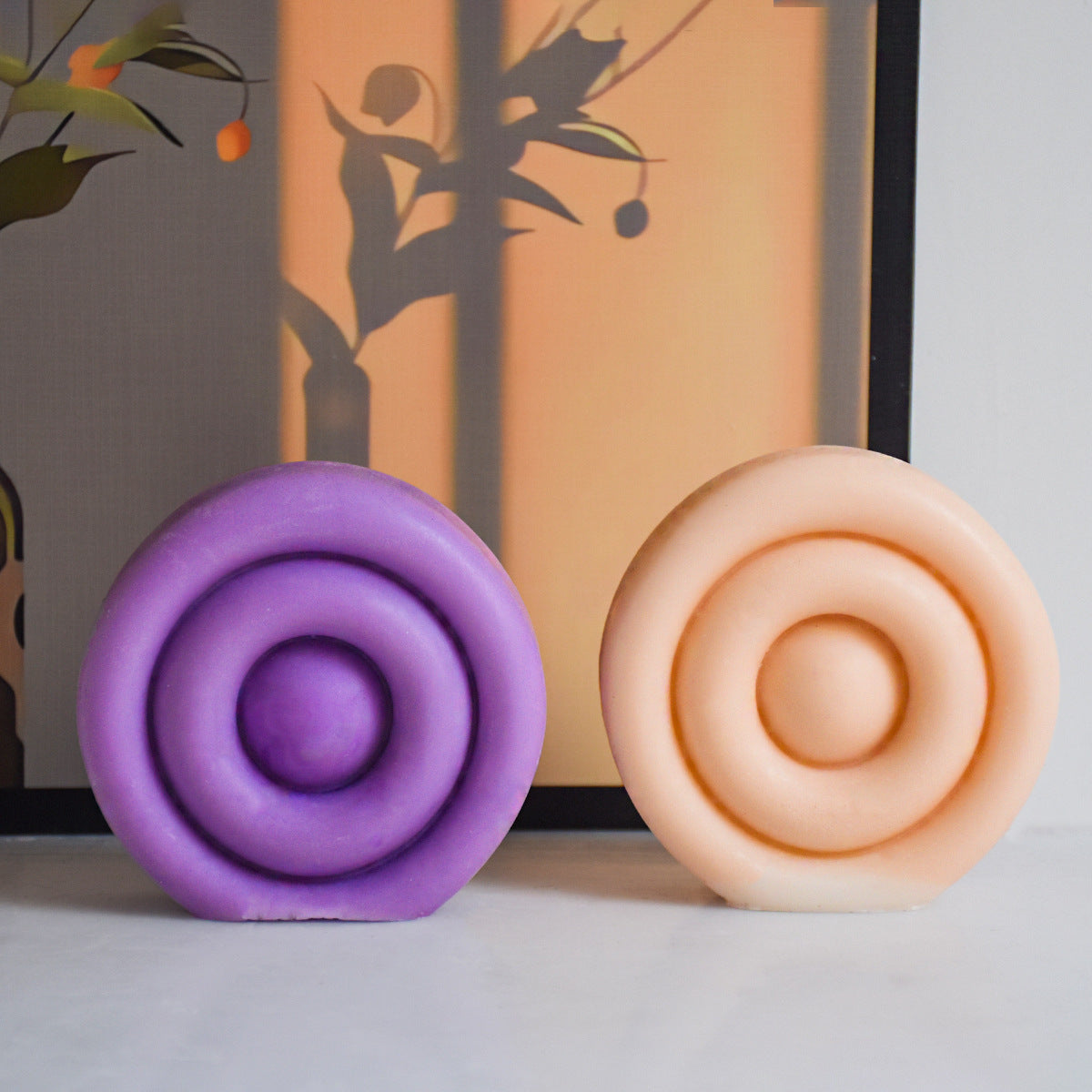 Double-sided 3D Geometric Toroidal Candle Silicone Mold Aromatherapy Gypsum Ornaments, Silicone candle molds, Christmas tree candle molds, Halloween pumpkin candle molds, Easter egg candle molds, Animal candle molds, Sea creature candle molds, Fruit candle molds, Geometric candle molds, Abstract candle molds, DIY candle making molds,