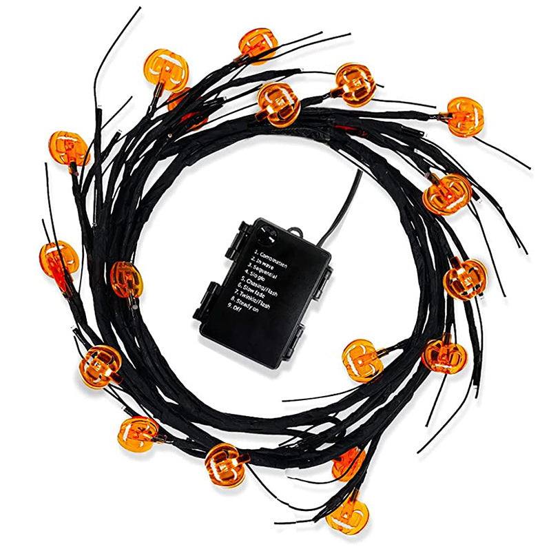 Halloween LED Willow Vine String Light Cool Cartoon Bat Pumpkin Decoration For Indoor Outdoor Party House Decor, Halloween decorations items, Halloween masks, Halloween props, Halloween animatronics, Halloween inflatables, Halloween lights, Halloween fog machines, Halloween spider webs, Halloween lanterns, Halloween banners, Halloween streamers, Halloween tableware, Halloween centerpieces, Halloween party favors, Halloween candles, Halloween wreaths, Halloween garlands
