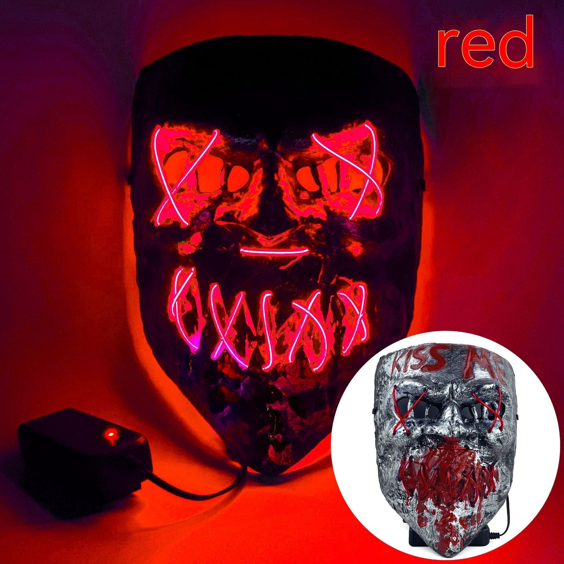 Cold LED Mask Halloween Horror Prop, Cold Light Halloween Horror Holiday Masks, Funny Glowing Masks, Halloween Horror Mask, Halloween LED Full Mask, Skull LED Mask, Animal Mask, Costumes Props Mask, Halloween Masks For Sale, Halloween Masks Near Me, Halloween Mask Micheal Myers, Halloween Mask Store.
