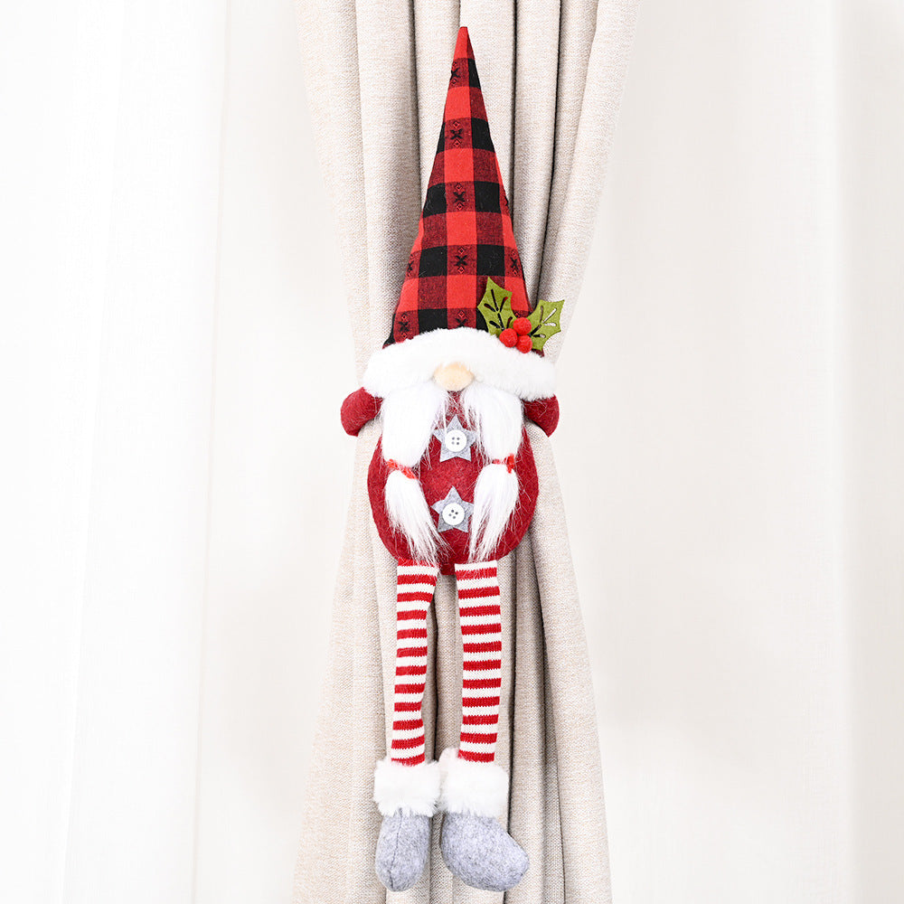 Christmas Forest Elderly Curtain Buckle Faceless Doll, Christmas gnomes, Scandinavian gnomes, Tomte gnomes, Nisse gnomes, Santa gnomes, Holiday gnomes, Christmas decorations, Nordic gnomes, Elf gnomes, Winter gnomes, Handmade gnomes, Rustic gnomes, Cute gnomes, Christmas ornaments, Festive gnomes, Red and white gnomes, Plush gnomes, Felt gnomes, DIY gnomes, Gift ideas, 