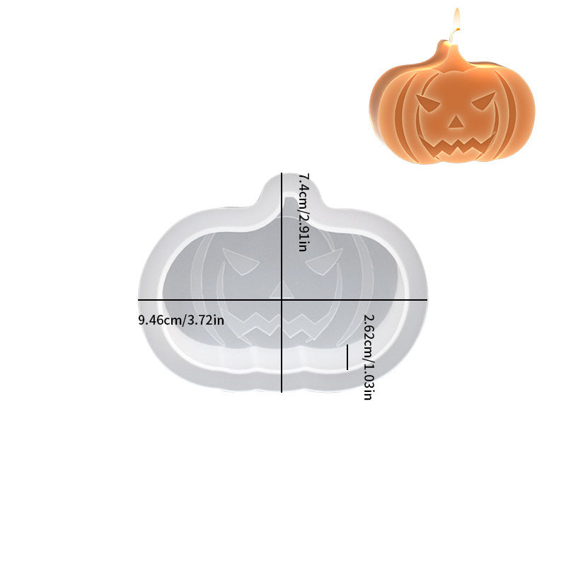 Halloween Candle Mould Ghost Pumpkin